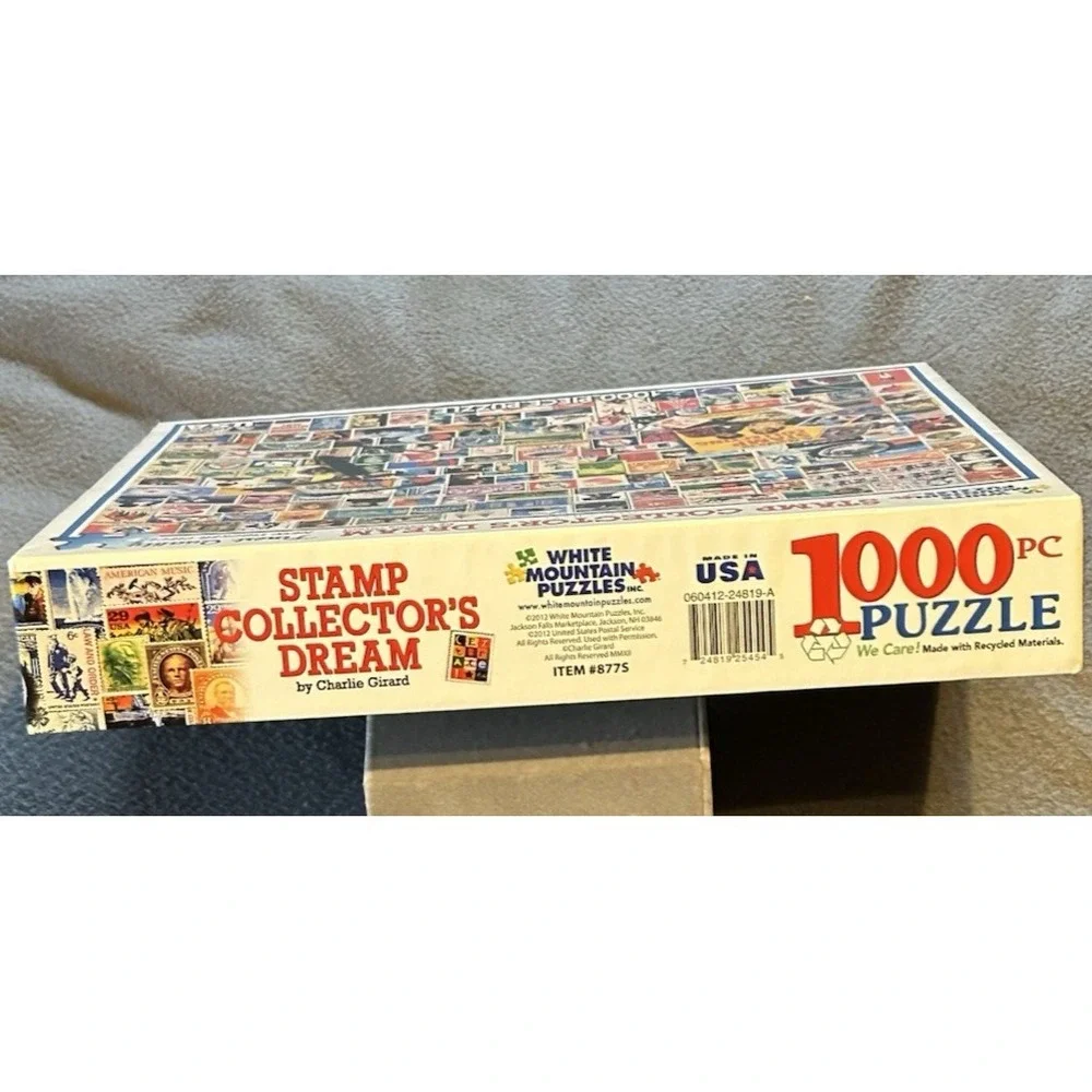 White Mountain Puzzles - Stamp Collectors Dream 1000 Piece Puzzle 2012 #877S